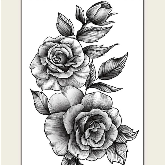 *SOLD* 💋Buy2 Get1 FREE  Flower 🌸 Tattoo sticker - Picture 2 of 5